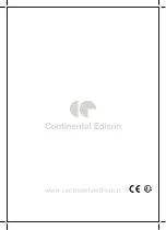 Предварительный просмотр 25 страницы CONTINENTAL EDISON CEH606 IX Instruction Manual