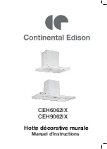 Preview for 1 page of CONTINENTAL EDISON CEH6062IX Instruction Manual