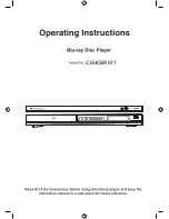 CONTINENTAL EDISON CEHCBR511 Operating Instructions Manual preview