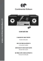 CONTINENTAL EDISON CEHFSBT17B4 Instruction Booklet preview