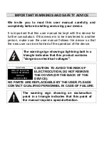 Preview for 2 page of CONTINENTAL EDISON CELED3219B7 User Manual