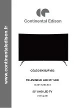 CONTINENTAL EDISON CELED55KCURVB2 User Manual preview