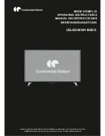 Предварительный просмотр 1 страницы CONTINENTAL EDISON CELED65S0116B3/3 Operating Instructions Manual