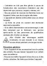 Preview for 4 page of CONTINENTAL EDISON CELEDHP30W20B3 Manual