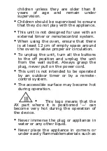 Preview for 22 page of CONTINENTAL EDISON CEMF28B2 User Manual