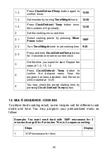 Предварительный просмотр 50 страницы CONTINENTAL EDISON CEMO23CGBM Instruction Manual