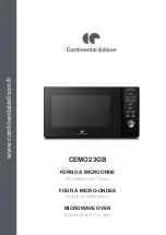 Preview for 37 page of CONTINENTAL EDISON CEMO23GB Instructions For Use Manual