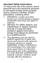 Preview for 31 page of CONTINENTAL EDISON CEMO34CEB2 Instruction Booklet