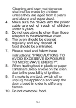 Preview for 32 page of CONTINENTAL EDISON CEMO34CEB2 Instruction Booklet