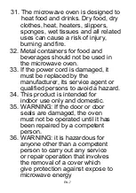 Preview for 36 page of CONTINENTAL EDISON CEMO34CEB2 Instruction Booklet