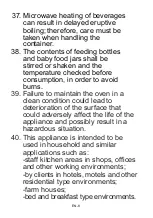 Preview for 37 page of CONTINENTAL EDISON CEMO34CEB2 Instruction Booklet