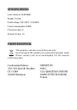 Preview for 20 page of CONTINENTAL EDISON CERP800R Instruction Manual