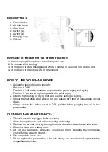 Предварительный просмотр 6 страницы CONTINENTAL EDISON CESC2400DIF Instruction Manual