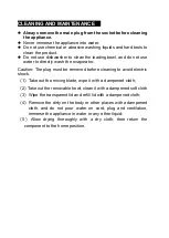 Preview for 25 page of CONTINENTAL EDISON CETG100W Instruction Booklet