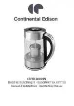 CONTINENTAL EDISON CETH2000IN Instruction Manual preview
