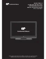 Preview for 1 page of CONTINENTAL EDISON CETVLCD40FHDR3 Operating Instructions Manual