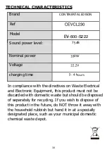 Preview for 30 page of CONTINENTAL EDISON CEVCL230 Instruction Booklet