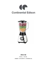 Preview for 1 page of CONTINENTAL EDISON CY-311G User Manual