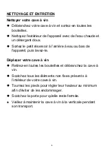 Preview for 8 page of CONTINENTAL EDISON La Nouvelle Cave CECWC105C Instruction Booklet