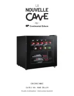 CONTINENTAL EDISON LA NOUVELLE CAVE CECWC14BC Instruction Booklet preview