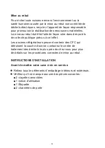 Preview for 7 page of CONTINENTAL EDISON LA NOUVELLE CAVE CECWC14BC Instruction Booklet