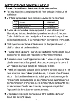 Предварительный просмотр 8 страницы CONTINENTAL EDISON LA NOUVELLE CAVE CECWC36B Instruction Booklet