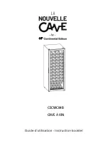 Предварительный просмотр 1 страницы CONTINENTAL EDISON LA NOUVELLE CAVE CECWC84B Instruction Booklet