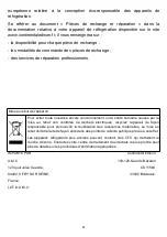 Предварительный просмотр 19 страницы CONTINENTAL EDISON LA NOUVELLE CAVE CECWC84B Instruction Booklet