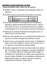 Preview for 8 page of CONTINENTAL EDISON NOUVELLE CAVE CECWC52B Instruction Booklet