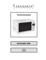 Preview for 1 page of Continental Electric CE21071 Instruction Manual