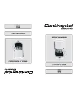 Continental Electric CE23601 Instruction Manual предпросмотр