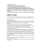 Предварительный просмотр 3 страницы Continental Electric CE23831 Instruction Manual