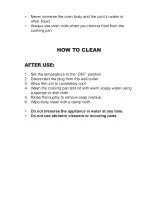 Preview for 9 page of Continental Electric CE35409 Instruction Manual