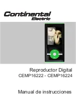 Предварительный просмотр 14 страницы Continental Electric CEMP16222 Instruction Manual