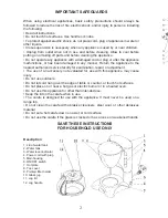 Предварительный просмотр 2 страницы Continental Electric Electric CP43639 Instruction Manual