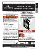 Continental Fireplaces B36NTR Installation And Operating Instructions Manual preview