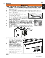 Preview for 23 page of Continental Fireplaces B36NTR Installation And Operating Instructions Manual