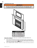 Preview for 50 page of Continental Fireplaces B36NTR Installation And Operating Instructions Manual