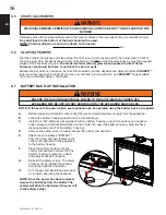 Preview for 56 page of Continental Fireplaces B36NTR Installation And Operating Instructions Manual