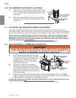 Preview for 112 page of Continental Fireplaces B36NTR Installation And Operating Instructions Manual