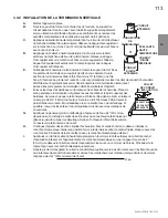 Preview for 113 page of Continental Fireplaces B36NTR Installation And Operating Instructions Manual