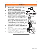 Предварительный просмотр 23 страницы Continental Fireplaces BCDV33NR Installation And Operating Instructions Manual