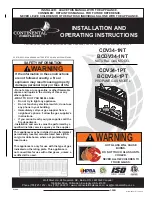 Continental Fireplaces BCDV34-1NT Installation And Operating Instructions Manual preview