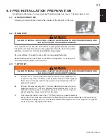 Preview for 21 page of Continental Fireplaces BCDV36CFGN-1 Installation And Operating Insctructions