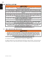 Preview for 22 page of Continental Fireplaces BCDV36CFGN-1 Installation And Operating Insctructions