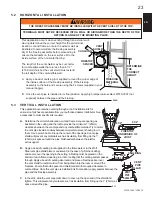 Preview for 23 page of Continental Fireplaces BCDV36CFGN-1 Installation And Operating Insctructions