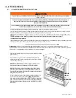 Preview for 43 page of Continental Fireplaces BCDV36CFGN-1 Installation And Operating Insctructions