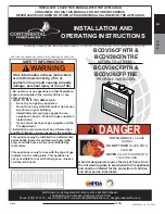 Preview for 1 page of Continental Fireplaces BCDV36CFNTR Installation And Operating Instructions Manual