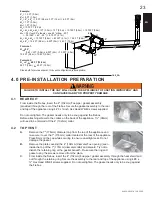 Preview for 23 page of Continental Fireplaces BCDV36CFNTR Installation And Operating Instructions Manual