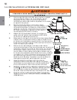 Preview for 92 page of Continental Fireplaces BCDV36CFNTR Installation And Operating Instructions Manual